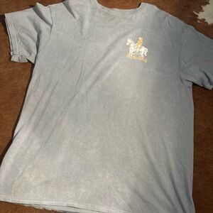 Casual Gray Horse and Cowboy (western trails) Graphic Tee